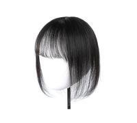 Frangia Clip per capelli Capelli umani con frangia per donna Clip per frangia in frangia Pezzi di capelli con capelli diradati Posticci spessi Aggiunta di estensioni extra per capelli Clip nella fra