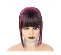 Frangia Clip per capelli Capelli umani con frangia per donna Clip per frangia in frangia Pezzi di capelli con capelli diradati Posticci spessi Aggiunta di estensioni extra per capelli Clip nella fra