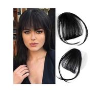 Frangia Clip per capelli Frangia Clip per capelli Frangia Clip su frangia d'aria Frangia naturale Fronte piatto Frangia 1 pezzo di capelli lisci per donna Clip in frangia (Colore: K18-4)