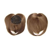 Frangia Clip per capelli Parrucche sintetiche con frangia in fibra chimica Clip-in per donna Posticci naturali con punta per capelli Senza colla necessaria Clip per estensione capelli in frangia (Co