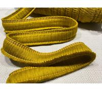 Frangia Cotone con Nappe 30mm Decorazione Tessile Cuscini Ocra Giallo #17