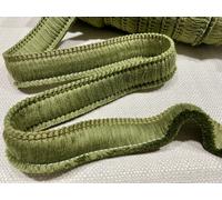 Frangia Cotone con Nappe 30mm Rifinitura Tessile Cuscini Verde Kaki #20