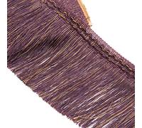 Frangia di nappe, 11,5 metri 17 cm larghezza Nastro pizzo Nappa Taglio Filo for cucire Bordo Cucire Mestiere Decorativo(Dark Purple)