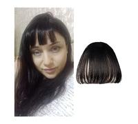 Frangia Falsa Frangia Sintetica Invisibile Frange Frontali Clip Diritta Un Pezzo in Pezzi di Capelli Estensioni dei Capelli Frangia Piatta 3D-ordinata Accessori per Capelli Finti Frangia Clip di Cap