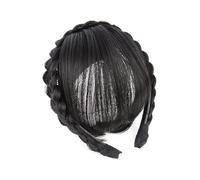 Frangia finta Accessori for capelli Fascia sintetica Frangia ad aria Parrucche con trecce Clip resistente al calore nelle estensioni dei capelli Posticci for le donne Estensioni per capelli con clip(2