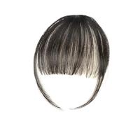 Frangia finta Frangia con clip marrone nero Estensioni dei capelli Frangia finta Capelli Frangia sottile Fermaglio for capelli Frangia con aste Posticci Frangia curva Estensioni per capelli con clip(1