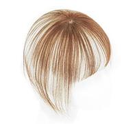 Frangia finta Frangia di capelli umani con clip superiore in topper senza cuciture ed estensione della frangia Clip di frangia naturale 3D nella frangia Pezzi di capelli brasiliani non remy for donne