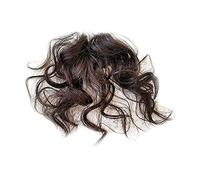 Frangia finta Frangia riccia sottile Pezzi di capelli ricci soffici naturali Moda Clip-in Frangia d'aria Frangia sintetica Posticci Estensione dei capelli for donne Ragazze Estensioni per capelli con