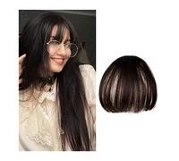 Frangia Finta Frangia Sintetica Invisibile Frange Frontali Clip Diritta Un Pezzo in Pezzi di Capelli Estensioni dei Capelli Frangia Piatta 3D Pulita Accessori per Capelli Finti Frangia Clip per Cape