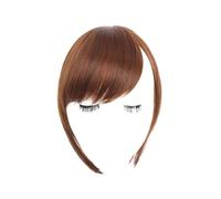Frangia finta nera castana frangia clip in frangia laterale ampia frangia finta finta extension parrucchino sintetico naturale pezzo di capelli fra(1