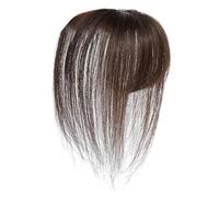 Frangia Frontale Clip-in - Topper Invisibile in Capelli Umani per Donne | Estensioni Copertura Topper Traspiranti Naturali Regolabili per Styling Quotidiano Diradamento e Cosplay per Perdita di Capell