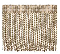 Frangia In Bullion Beige Chiaro Avorio 6" Sabbie Bianche [5 Yarde]