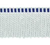 Frangia In Bullion Con Bordo A Maglia, Colore# A1T - Bianco Reale [27 Yarde]
