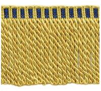 Frangia In Bullion Con Testa A Maglia, Colore# 4875T - Due Toni Oro [27 Yarde]