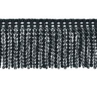 Frangia In Bullion Nera Argento Grigia 3" Cinema D'Epoca Dorato [5 Yarde]