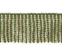 Frangia In Bullion Verde Lt Oro Bianco 3" Olive Garden [5 Yarde]