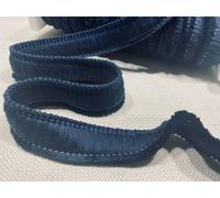 Frangia in Cotone con Nappe 30mm Rifinitura per Cuscini Tessili - Blu Navy #6
