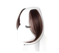 Frangia per capelli 2 pezzi frangia laterale ondulata frangia finta sintetica parrucchino frangia parte centrale estensioni dei capelli clip nella frangia laterale anteriore for le donne Extension fra