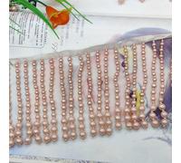 Frangia Perla Bordo Pendente Per Cucire Su Abito Sposa Tenda Plastica Larga