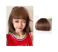 Frangia piatta in capelli sintetici naturali/frangia mini frangia finti capelli moda un pezzo pinze-in aria bangs estensione dei capelli per le donne estensioni dei capelli per il quotidiano (luce