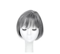 Frangia sintetica 3D invisibile senza cuciture for capelli lisci, copertura di ricambio for la testa Air Head(GREY)