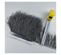 Frangiature con piume per il fai da te Frangia di piume di struzzo 2 metri 8-10 cm multicolore(Colour 11)