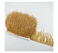 Frangiature con piume per il fai da te Frangia di piume di struzzo 2 metri 8-10 cm multicolore(Colour 25)