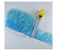 Frangiature con piume per il fai da te Frangia di piume di struzzo 2 metri 8-10 cm multicolore(Colour 29)