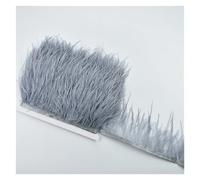 Frangiature con piume per il fai da te Frangia di piume di struzzo 2 metri 8-10 cm multicolore(Colour 5)