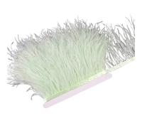 Frangiature con piume per il fai da te Nastro di frange di piume di struzzo da 10-15 cm, multicolore, varie misure, for cucire(4,5 meters)