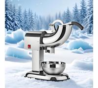 Frangighiaccio a Doppia Lama in Acciaio Inox 100kg/H, Macchina Professionale per Ghiaccio Tritato, Macchina per Granite per Casa, Commercio, Ristoranti, Bar, Feste,220V