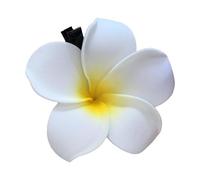Frangipani Flower Clasp - Cute Style Accessory, Stylish Floral Design, Durable Lightweight Build, Secure Grip Hold, Elegant Tropical Ornament | Women Thick Thin Accessories Kit for Fashion