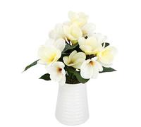 Frangipani in vaso Plumeria, fiori artificiali, decorazione da tavolo, centrotavola, fiori artificiali, piante artificiali, piante d'appartamento, piante artificiali, fiori, decorazione per fiori,
