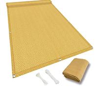 Frangivento per balcone, 90 x 600 cm, giallo, per patio, terrazza, protezione per la privacy, per migliorare il comfort e la protezione all'aperto