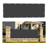 Frangivisto Balcone 1.4 x 10 m Protezione Privacy, Protezione Uv, Antivento e Impermeabile, Solare Oscurante Balcone con Fascetta per Ringhiera, Grigio Scuro