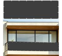 Frangivisto Balcone 1.5 x 10 m Protezione Privacy, Protezione Uv, Antivento e Impermeabile, Solare Cache Vue Balcon con Fascetta per Balconi Recinzioniw, Grigio Scuro