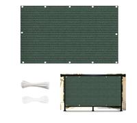 Frangivisto Balcone 2.8 x 4.5 m in HDPE Anti-Uv Divisorio Parasole Paravento Protezione Privacy Respirante Copertura Balcone Ringhiera per Giardino Recinzione, Verde Scuro