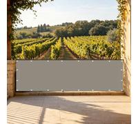 Frangivisto Balcone 70 x 1000 cm Protezione Privacy, Protezione Uv, Antivento e Impermeabile, Solare Cache Vue Balcon con Fascetta per Ringhiera, Cachi