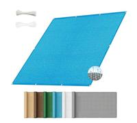 Frangivisto Balcone 8 x 7 m in HDPE Anti-Uv Divisorio Parasole Paravento Protezione Privacy Respirante Copertura Recinto per Recinzioni Ringhiera Terrazzo, Blu Cielo