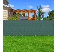 Frangivisto Balcone per Protezione 60 x 650 cm HDPE Protection UV Opaque Résistant Aux Contre Vent Rete Ombreggiante per Balcone per Esterno Terrazza, Verde Scuro