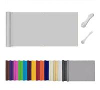 Frangivisto Balcone per Protezione,Schermo Privacy,Impermeabile Copri Ringhiera Balcone Privacy UV, Impermeabile,Resistente al Vento,per Balcone Giardino terrazza (Grigio,0.6x10m)