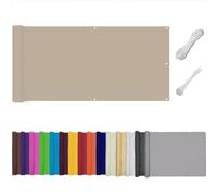Frangivisto Balcone per Protezione,Schermo Privacy,Impermeabile Copri Ringhiera Balcone Privacy UV, Impermeabile,Resistente al Vento,per Balcone Giardino terrazza (Curry,0.5x6m)