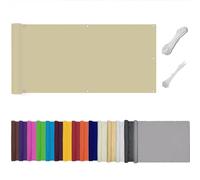 Frangivisto Balcone per Protezione,Schermo Privacy,Impermeabile Copri Ringhiera Balcone Privacy UV, Impermeabile,Resistente al Vento,per Balcone Giardino terrazza (Marrone,0.9x8m)