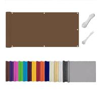 Frangivisto Balcone per Protezione,Schermo Privacy,Impermeabile Copri Ringhiera Balcone Privacy UV, Impermeabile,Resistente al Vento,per Balcone Giardino terrazza (Caffè,0.6x4m)