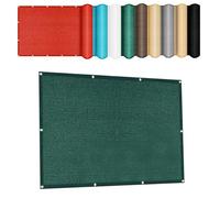 Frangivisto Balcone Protezione 1.8 x 3.4 m Protezione Solare in Antistrappo Frangivisto Balcone per con Fune e Occhiellato per Esterno Giardino Terrazza, Verde