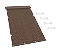 Frangivisto Giardino 115 x 730 cm Traspirante, Protezione Solare, Frangivento Tutela Della Privacy Telo Privacy Ringhiera per Appartamenti, Giardino Esterno, Marrone