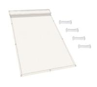 Frangivisto Giardino 85 x 250 cm Traspirante, Protezione Solare, Frangivento Tutela Della Privacy Telo Privacy Ringhiera per Appartamenti, Giardino Esterno, Bianco