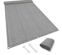 Frangivisto per Balcone 75 x 800 cm Telo Privacy Balcone Ringhiera Protezione Balcone Disponibile in Diversi Colori e Misure per Veranda, Cortile, Terrazza, Grigio