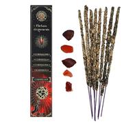 Frangrance & Sens - Incenso Bastoncini Naturali Cannella, Artigianali Fatti a Mano, Incluse Vere Pietre Corniola, Lunga Durata (circa 75min), 20gr
