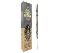 Frangrances & Sens HERBIO - Incenso Bastoncini Naturali al Muschio Bianco Ecologici Certificati, Artigianali Fatti a Mano, Lunga Durata(~75 Min), 20gr
